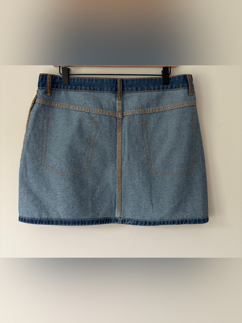 Micas Reversible Denim Pocket Mini Skirt - XL - Picture 8 of 12